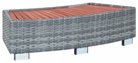 Schodík k vírivke polyratan / eukalyptus Dekorhome