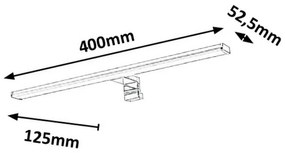 Rabalux 2114 kúpeľňové LED svietidlo Levon, 40 cm