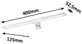 Rabalux 2114 kúpeľňové LED svietidlo Levon, 40 cm