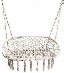 Závesná hojdačka bocianie hniezdo v béžovej farbe