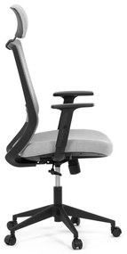 Kancelárska ergonomická stolička SENA — látka, čierna / šedá