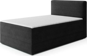 Kontinentálna posteľ Alamito 120x200, čierna (modulo 10)