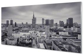 Obraz na akrylátovom skle Varšava mrakodrapy panorámu 100x50 cm