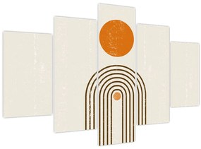 Obraz - Hnedé oblúky (150x105 cm)