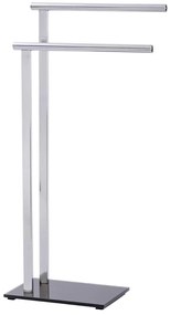 WENKO 22090100 - Stojan na uteráky LAVA 42x81 cm nerez/strieborná/čierna