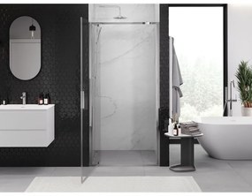 Mexen Exo, 1-krídlové sprchové dvere do otvoru 95 cm, 6mm číre sklo, chrómový profil, 8181-095-000-01-00
