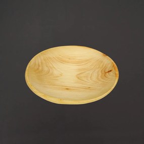 AMADEA Dřevěný servírovací tácek kulatý, masivní dřevo, 15 cm