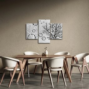Abstraktný obraz so stromami (90x60 cm)