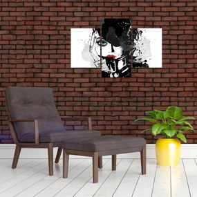 Obraz - Tajomná žena (90x60 cm)