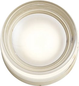 Dizajnové nástenné svietidlo béžové s opálovým sklom IP44 - Michele