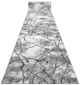 Behúň COZY 8873 Cracks  beton - Štrukturálny, tmavosivý