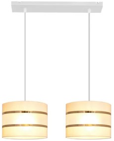 Luster na lanku HELEN 2xE27/15W/230V krémová