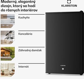 Klarstein Matterhorn 68, mini chladnička, 68 litrov, 35 dB, kompaktná, uzamykateľná
