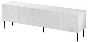 TV stolek Jungle 190 cm bílý/černý