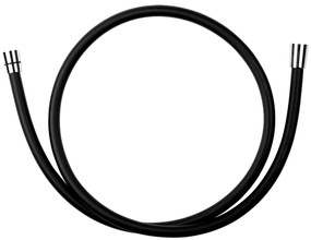 Novaservis - sprchová hadica plastová, 150 cm, čierna, BLACK/150,5