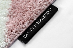 Koberec TROIK A0010,  ružovo -biely - strapce, Maroko Shaggy