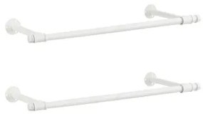 Set dvoch nástenných stojanov na oblečenie HSR140W02 (2 ks)