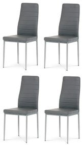Sada jedálenských stoličiek DCL-377 GREY, 4 ks