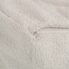 Kreslo štvorcové krémový baranček