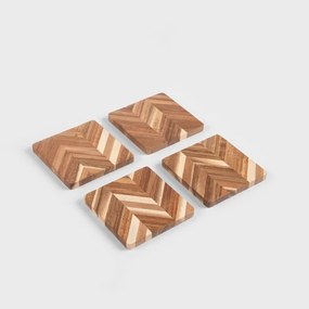 Podtácky pod hrnček MOOKA štvorcové 898360 (4 ks)