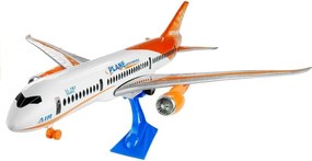 LEAN Toys Osobné lietadlo Biela trecia základňa 65 cm