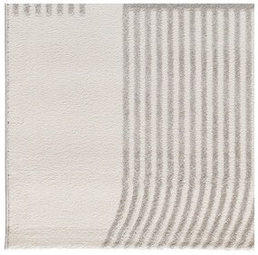 Koberec vo svetlosivej a slonovinovej farbe 200x290 cm Flora – Universal