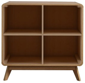 Knižnica v dekore duba v prírodnej farbe 75x75 cm Caitlin – Støraa
