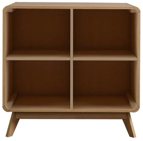 Knižnica v dekore duba v prírodnej farbe 75x75 cm Caitlin – Støraa