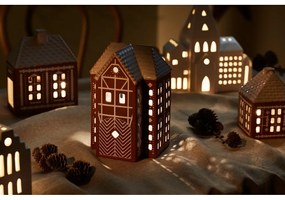 Keramický svietnik na čajovú sviečku Gingerbread Lighthouse – Kähler Design
