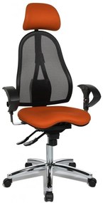 Topstar Topstar - obľúbená kancelárska stolička Sitness 45 - oranžová, plast + textil + kov