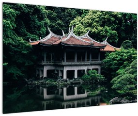Obraz z japonskej národnej záhrady (90x60 cm)