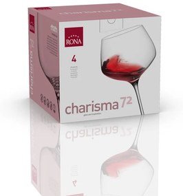 RONA 4x Poháre na víno CHARISMA 720ml