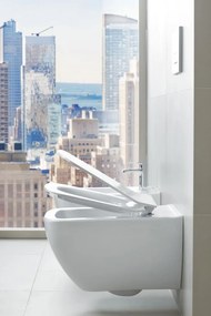Cersanit Virgo, závesná wc misa CleanOn 56x36x37 cm s pomaly padajúcim sedátkom, biela, S701-427