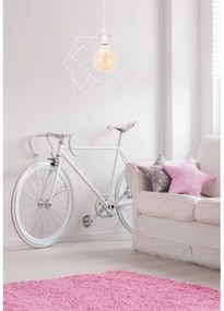 Luster na lanku GALL 1xE27/60W/230V biela