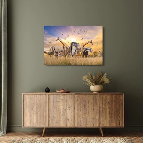Obraz - Africké zvieratá (90x60 cm)
