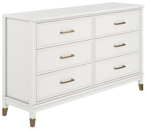 Biela komoda CosmoLiving by Cosmopolitan Westerleigh, 144 x 85 cm