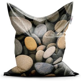 Sedací vak Classic kamene, sivá / béžová