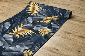 Protišmykový behúň LOTUS PAPRADE 45270 sivý / zlatý - Výpredaj