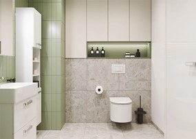 Mereo Mereo, Leny, kúpeľňová skrinka vysoká 170 cm, biela, ľavá - aktuálnou náhradou je produkt CN814N, MER-CN814