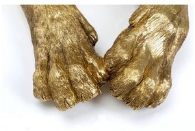 KARE DESIGN Dekoratívny predmet Lion zlatá 40 × 113 × 58 cm