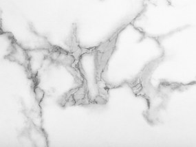 Jedálenský stôl s mramorovým efektom 160 x 90 cm biela/sivá GRIEGER Beliani