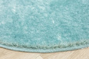 Kúpeľňový koberček Malmo tyrkysový, kruh