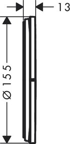 Hansgrohe ShowerSelect Comfort S, ventil pod omietku pre 3 spotrebiče, biela matná, HAN-15558700