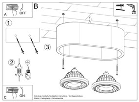 Stropné svietidlo Basic 2, 1x drevené tienidlo