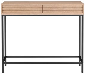 Konzolový stolík s doskou v dubovom dekore v prírodnej farbe 35x90 cm Celine – Støraa