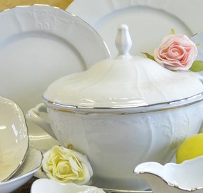 Thun obedová súprava Bernadotte platinová linka 26-dielná