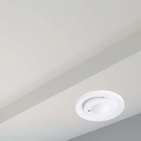 Zápustný senzor pohybu mikrovlnný 360° 230V biela