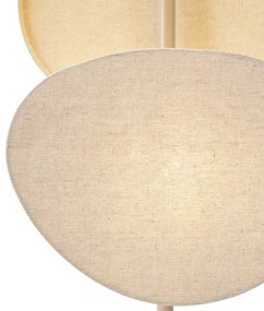 Japandi stojaca lampa béžová 3-svetlá - Organica