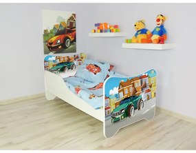 Detská posteľ s obrázkom 140x70 - Športiak