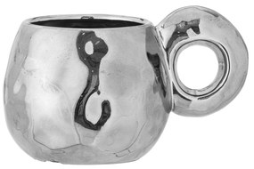 Bloomingville Keramický hrnček Shine Silver 300 ml